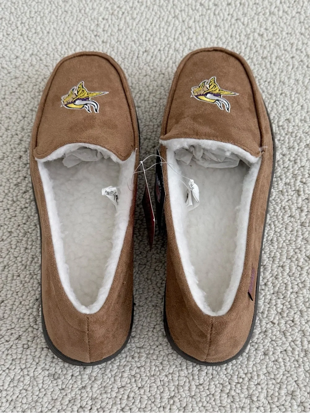 NWT Minnesota Vikings FOCO Slippers